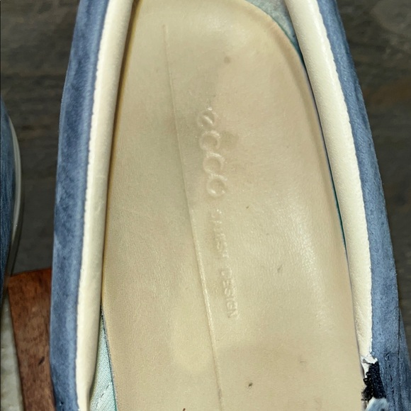 ECCO Womens Soft Classic Marine Nubuck Slip On Sneakers - EU 40 / US 9-9.5 - Picture 2 of 10